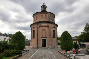 Chapel at the cemetery in Maggiora, Piedmont, Italy