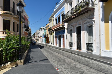 Fototapeta na wymiar Old San Juan Streets