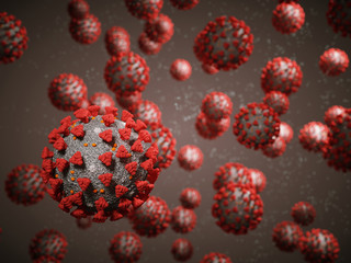 Coronavirus or Covid-19 cell pandemic virus