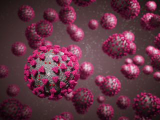 Coronavirus or Covid-19 cell pandemic virus