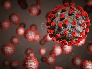 Coronavirus or Covid-19 cell pandemic virus