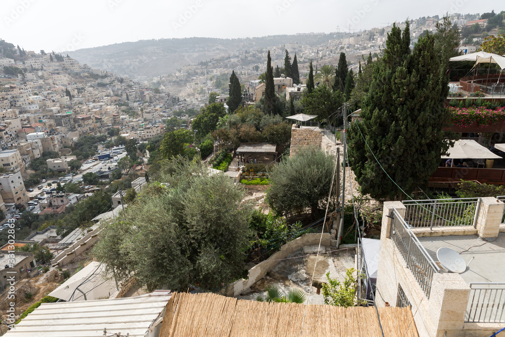 Wall mural tour at city of david in jerusalem