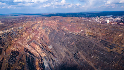 Huge iron ore quarry opencast mining of iron ore opencast mining.