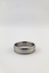 Groom's tungsten wedding band