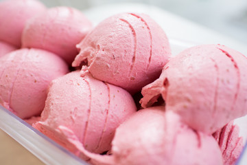 helado de frambuesa