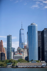 Fototapeta na wymiar New York City and One World Trade Center