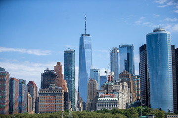 Fototapeta na wymiar New York City and One World Trade Center