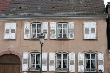 Obraz premium Haguenau, Elsass, Hausfassade
