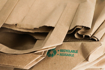 Reusable and recyclable paper bag 