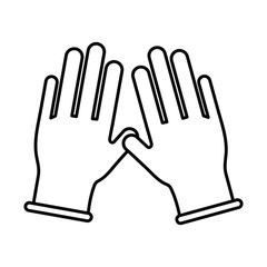 Obraz premium washing hands, line style icon