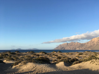 Famara beach in Lanzarote