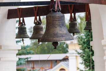 Close-up of orthodox church bells