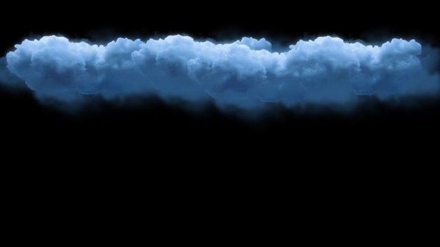 Cloud alpha cloud green pre-keyed with alpha channel cloud formations in time lapse effects. Cotton cloud cluster black sky background. Beautiful clouds green box ready to cut background. SERIAL VIDEO