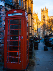 Obraz premium Red telephone box