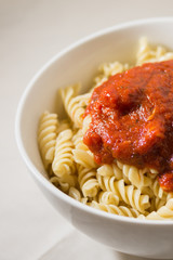 Pasta, whit background