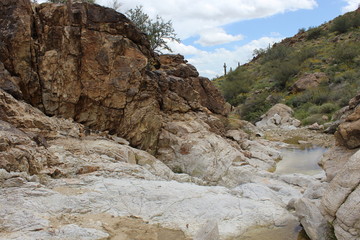 Fototapeta na wymiar river in canyon