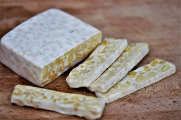 Tempeh sliced