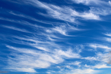 Beautiful sky in windy weather, background