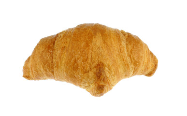 close up on butter cocktail croissants isolated on white background