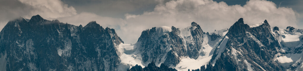 Close-up of the Grandes Jorasse, Mont Blanc