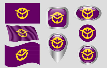 Flag of Okayama, Japan