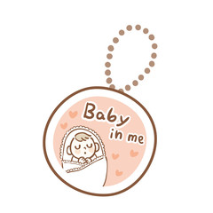 Keychain worn by pregnant people