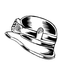 vector illustration of helmet