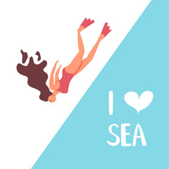 Summer sale square banner