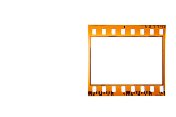 (35 mm.)Vintage film frame.With white space.film camera.