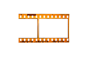 (35 mm.)Vintage film frame.With white space.film camera.