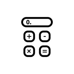 Vector illustration, calculator icon design