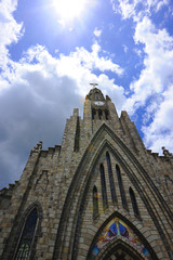 Fototapeta na wymiar Church of Our Lady of Lourdes in south Brazil. Igreja de Nossa Senhora de Lourdes no Sul do Brasil