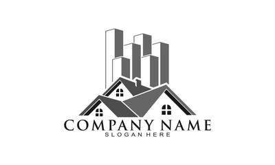 Home and building vector logo