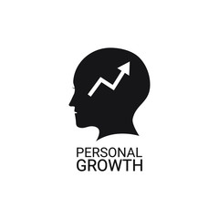 Personal growth icon design isolated on white background. Vector illustration