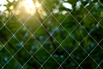 Safety net. Child and pet protection net. Transparent grid for balcony and windows made of nylon...