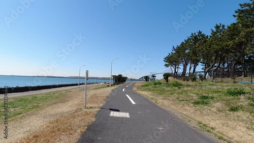 若洲海浜公園 サイクリングロード Wall Mural Wallpaper Murals Kawamura Lucy 若洲海浜公園 サイクリングロード Wall Mural Wallpaper Murals Kawamura Lucy
