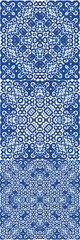 The traditional ornate motive in ceramic tile.