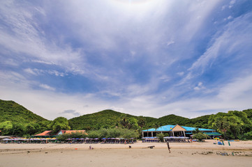 Fototapeta na wymiar Sky beach koh Lan in Pattaya ;Thailand 