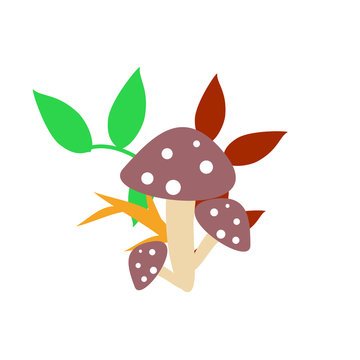 mushroom illustration pattern
