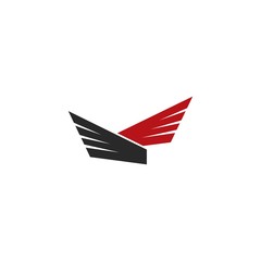 wing logo template vector icon illustration