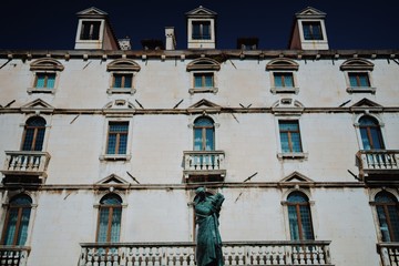 facade of an old building