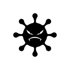 virus or bacteria flat icon vector
