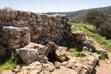 Fototapeta na wymiar Tel Yodfat National Park