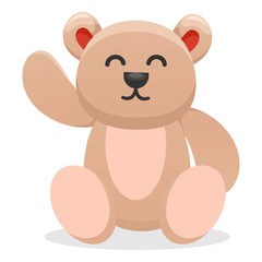 cute bear mascot cartoon vector