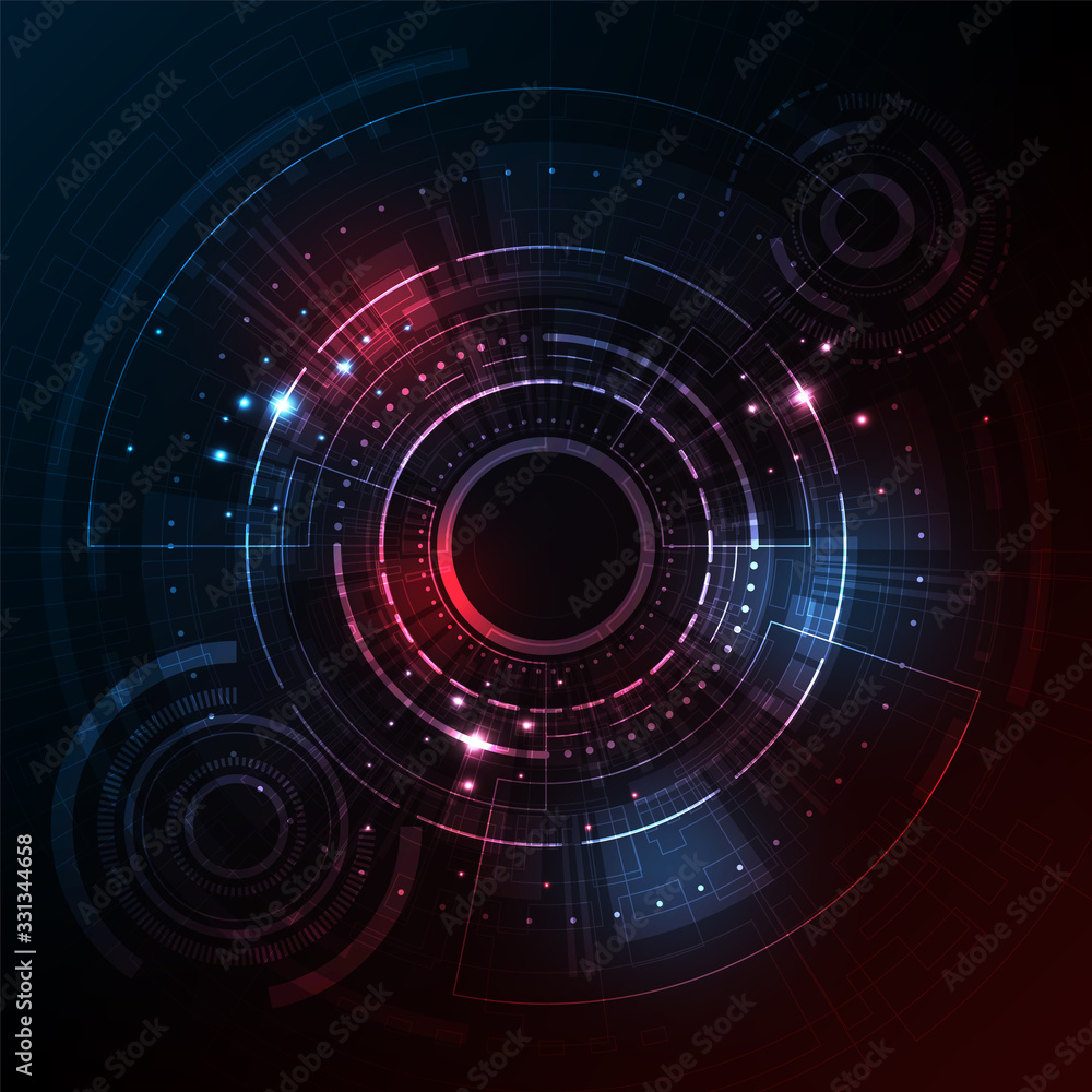Poster vector background in the concept of technology.