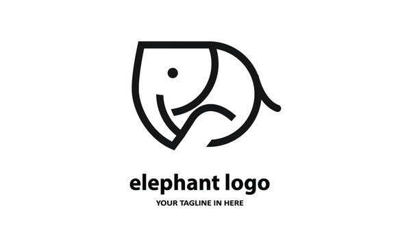 The concept of modern Sderhana elephant logo design is easy to remember	