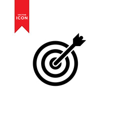 Target icon vector. Trendy design style on white background.