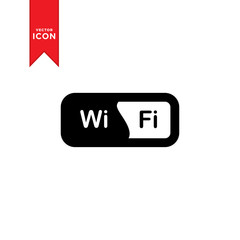 Wifi icon. Wireless signal icon vector. Trendy Flat design style on white background.