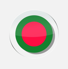 Bangladesh country flag circle icon with white background