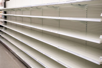Empty Grocery Store Shelves due to COVID-19